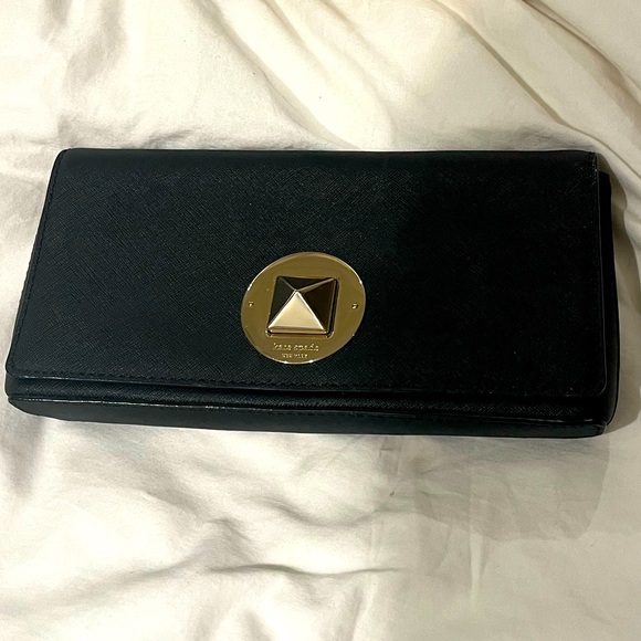 Kate Spade black clutch - Picture 1 of 5